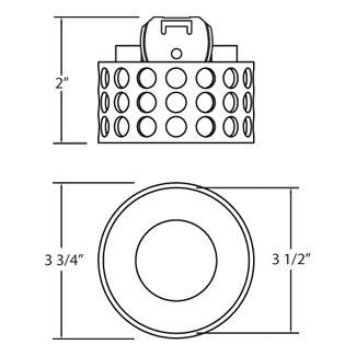 Eurofase 23937-05 Cage,Holes, Chrome