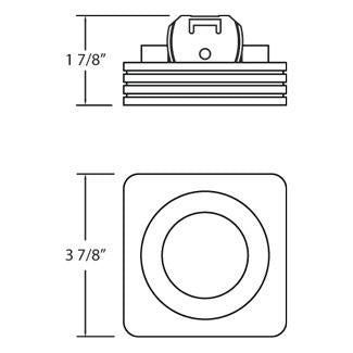Eurofase 24800-04 Downlight, Satin Nickel