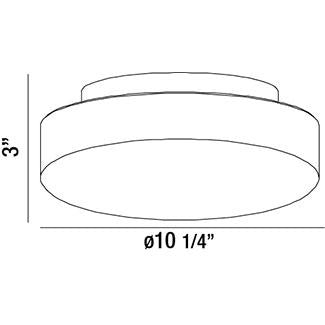 Eurofase 26144-016 One Light Flushmount, White
