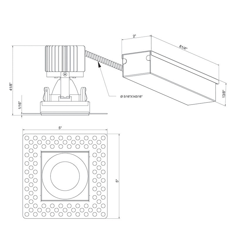 Eurofase 28717-30-024 One Light Downlight, Black