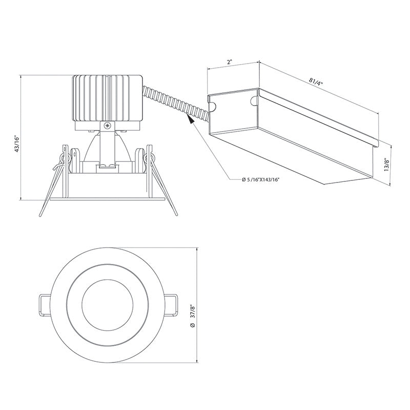 Eurofase 28719-30-014 One Light Downlight, White