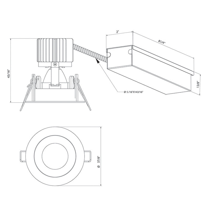 Eurofase 28719-30-014 One Light Downlight, White