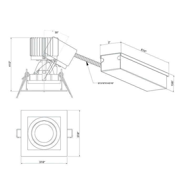 Eurofase 28722-35-014 One Light Gimbal, White