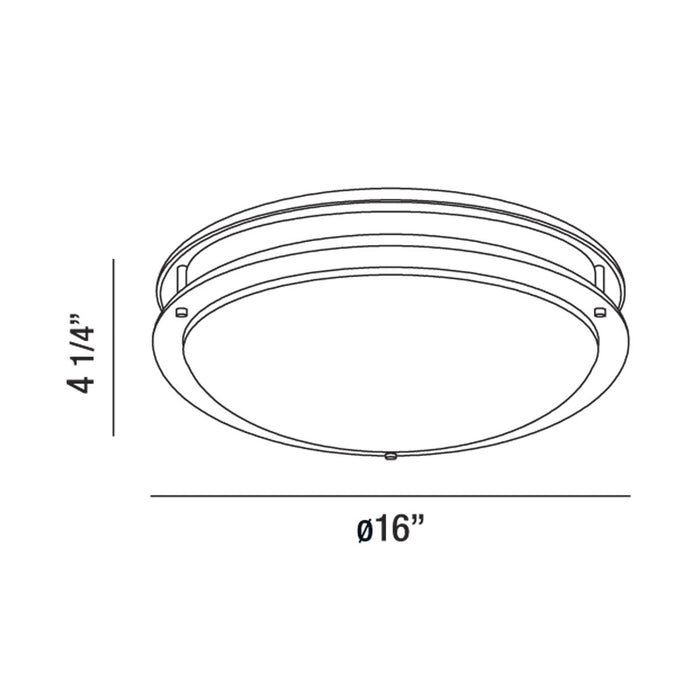 Eurofase 30125-30-018 LED Flush Mount, Satin Nickel