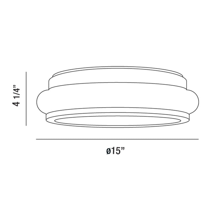 Eurofase 30141-018 LED Flush Mount, Satin Nickel