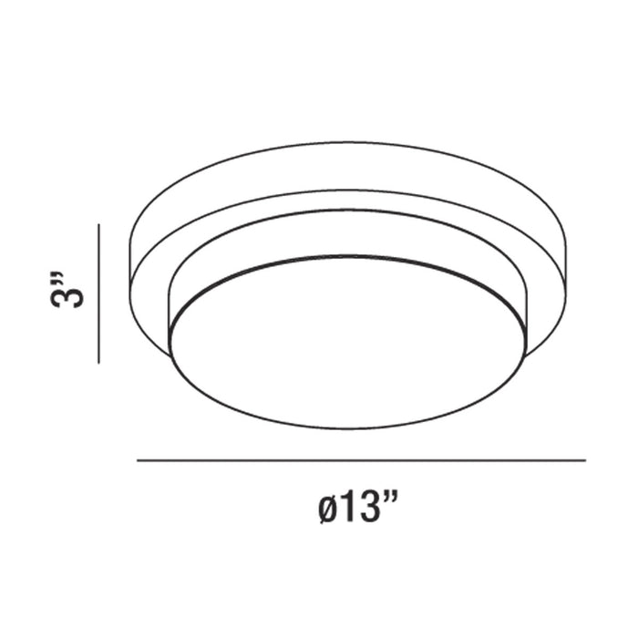 Eurofase 30150-010 LED Flush Mount, Chrome