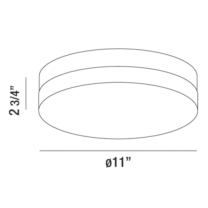 Eurofase 30152-014 LED Flush Mount, Chrome