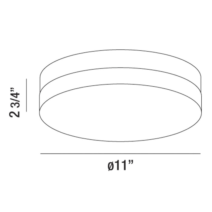 Eurofase 30152-014 LED Flush Mount, Chrome