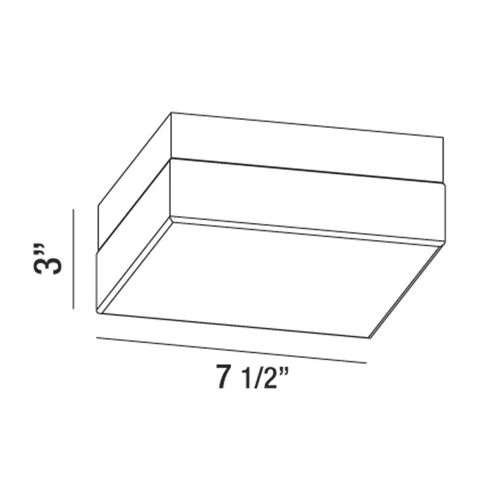 Eurofase 30153-011 LED Flush Mount, Chrome