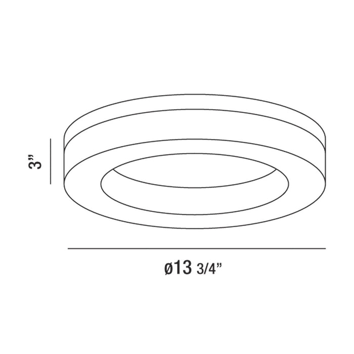 Eurofase 30156-012 LED Flush Mount, Chrome