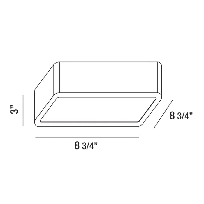 Eurofase 30161-016 LED Flush Mount, Chrome