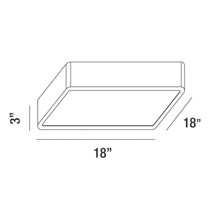 Eurofase 30163-010 LED Flush Mount, Chrome