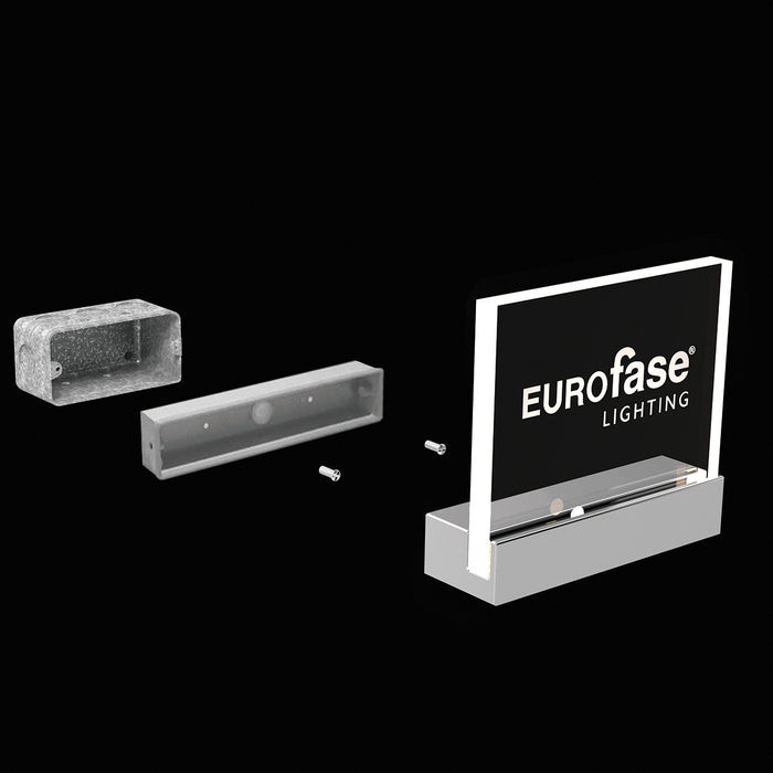 Eurofase 31437-011 LED Outdoor Lantern, Platinum