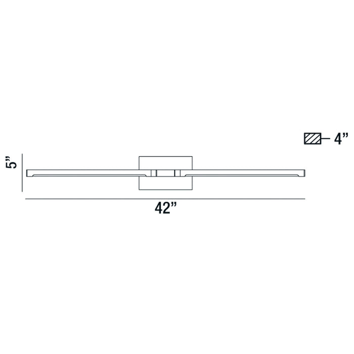 Eurofase 32878-011 LED Wall Sconce, Chrome