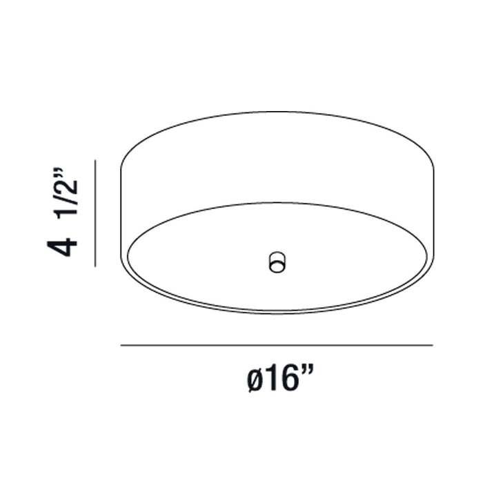 Eurofase 33227-30-016 LED Flush Mount, Brushed Nickel