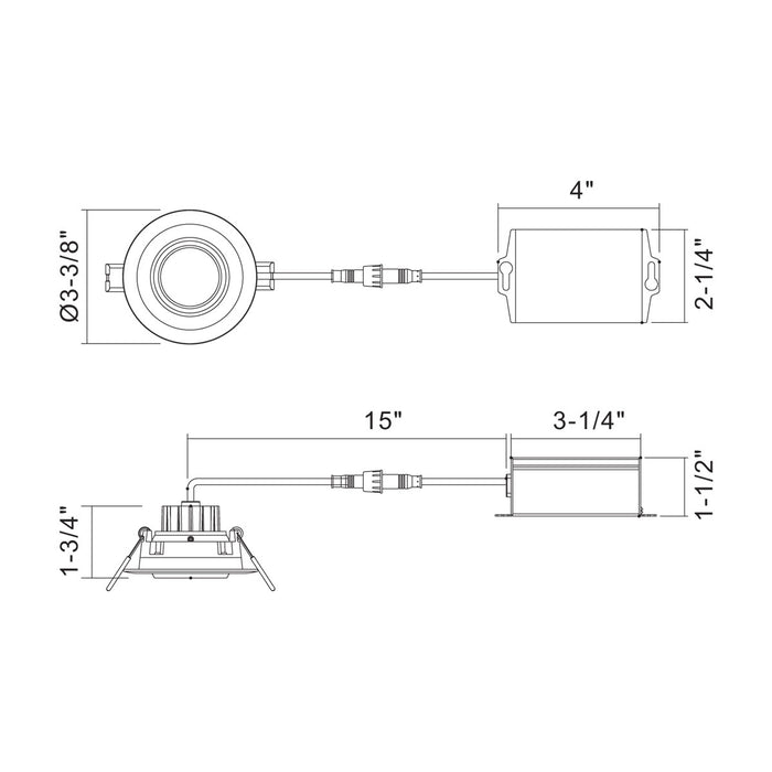 Eurofase 34895-40-01 LED Recessed, Black