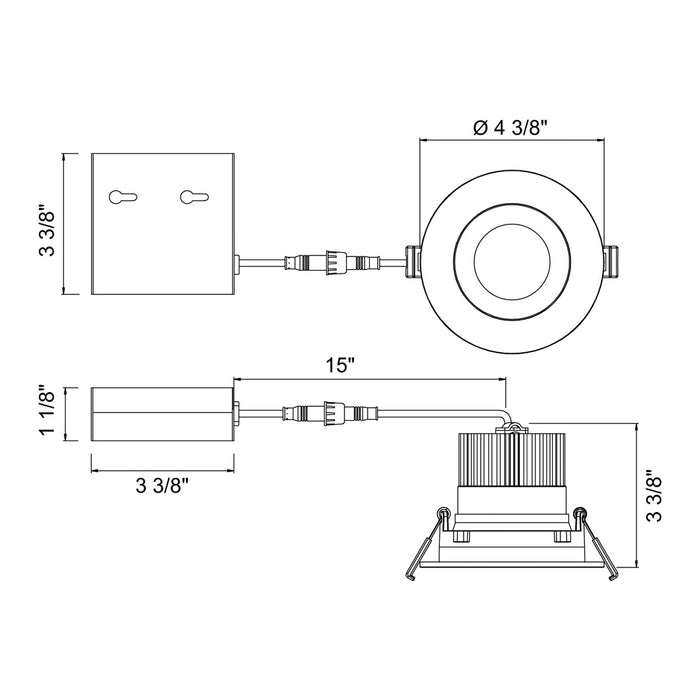 Eurofase 34897-40-01 LED Recessed, Black