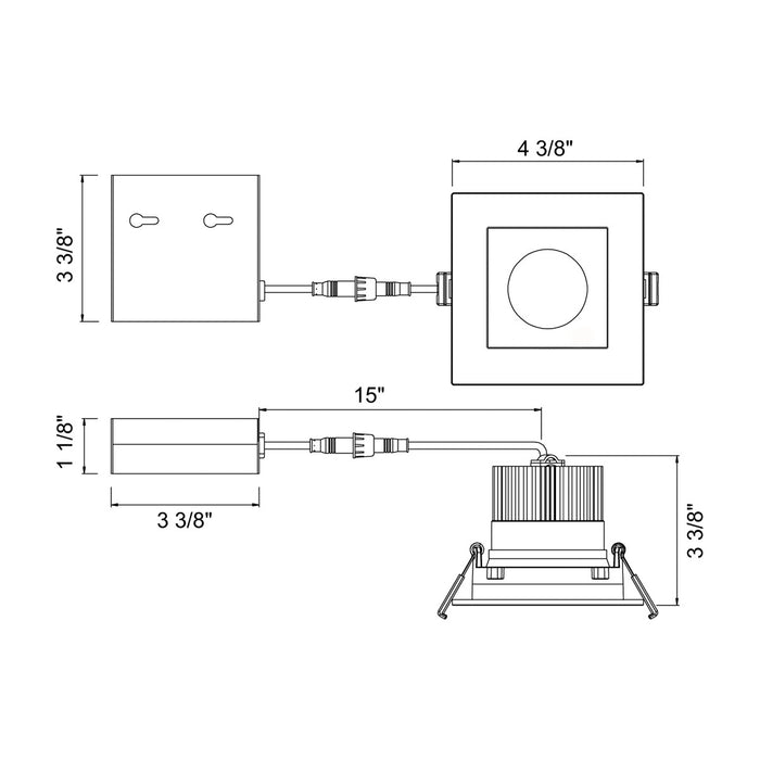 Eurofase 34898-30-01 LED Recessed, Black
