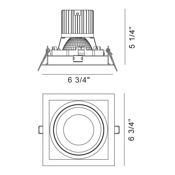 Eurofase 35137-30-01 One Light Downlight, Black