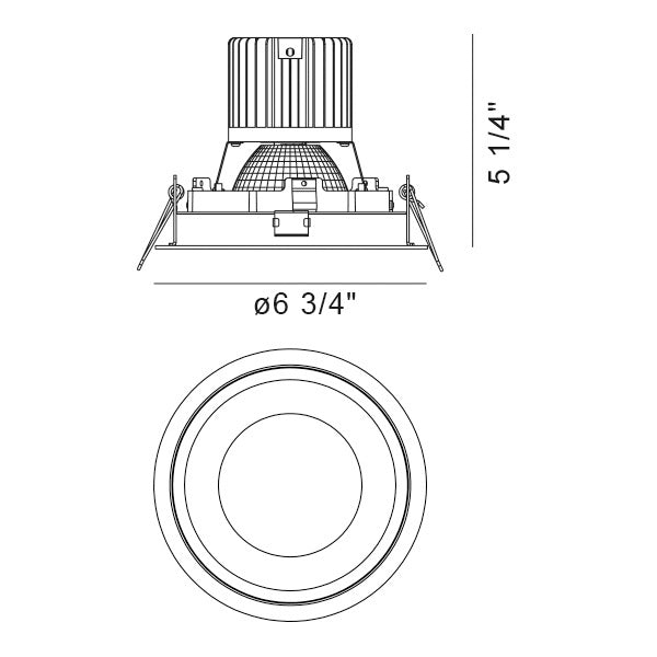 Eurofase 35141-30-01 One Light Downlight, Black