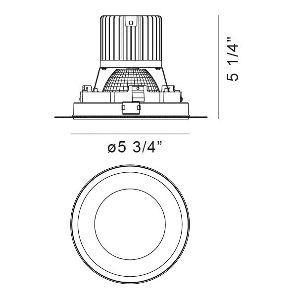 Eurofase 35143-30-02 One Light Downlight, White