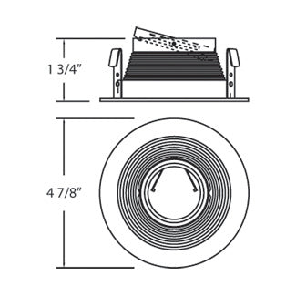 Eurofase R010-45 Step Baffle, White