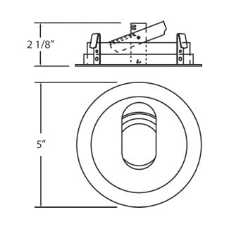 Eurofase R012-02 Slot Aperture, White