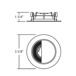 Eurofase TE06-89 Wall Washer, Satin Nickel