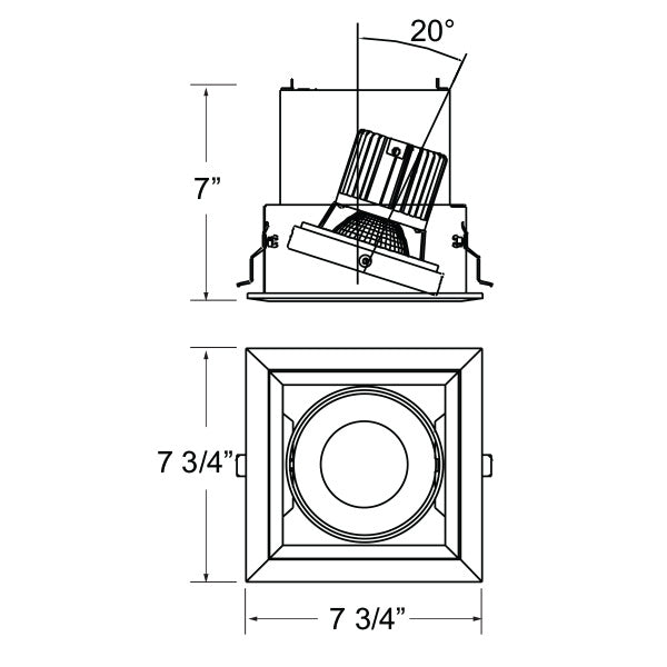 Eurofase TE131LED-40-2-0N LED Recessed, Platinum