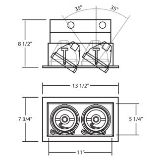 Eurofase TE132-0N Recessed, Platinum