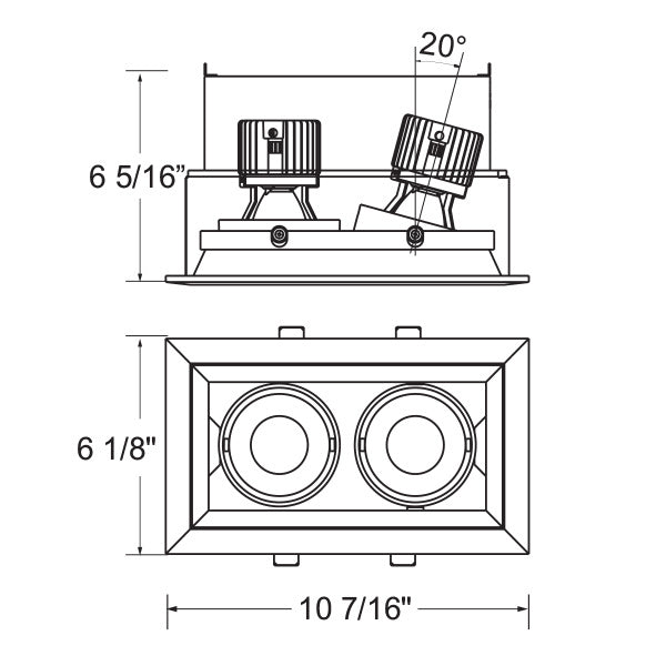Eurofase TE162LED-35-2-22 LED Recessed, White