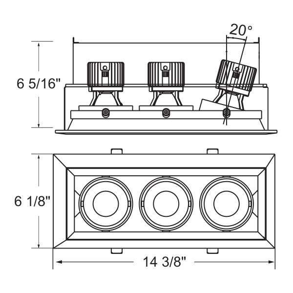 Eurofase TE163LED-30-4-0N LED Recessed, Platinum
