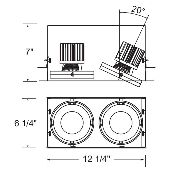 Eurofase TE222LED-35-2-01 LED Recessed, Black