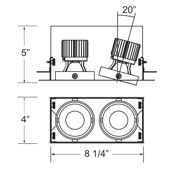 Eurofase TE612LED-30-4-01 LED Recessed, Black