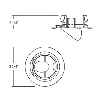 Eurofase TE98-08 Retractable, Satin Copper
