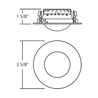 Eurofase TR-A301-101 Shower Dome, Satin Nickel