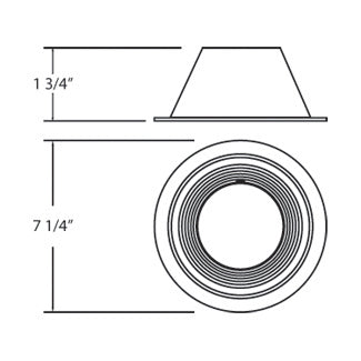 Eurofase TR-P602-45 Step Baff, White