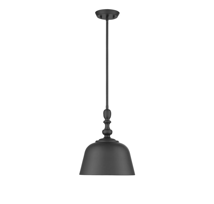 Savoy House 7-3751-1-89 One Light Pendant, Matte Black