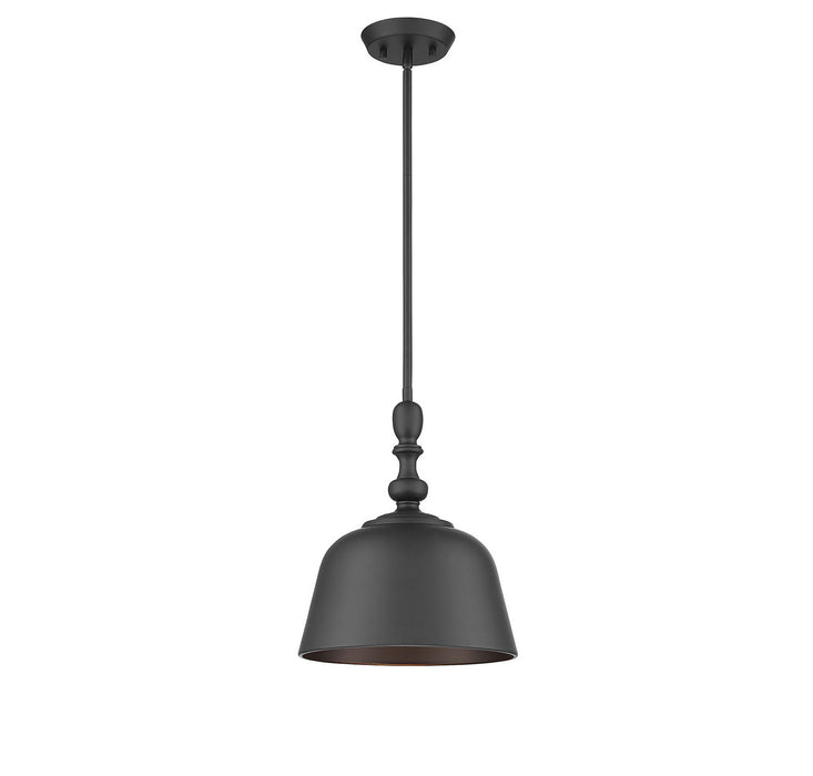 Savoy House 7-3751-1-89 One Light Pendant, Matte Black