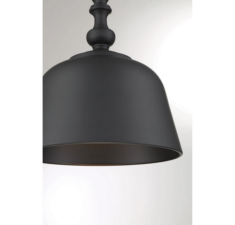 Savoy House 7-3751-1-89 One Light Pendant, Matte Black