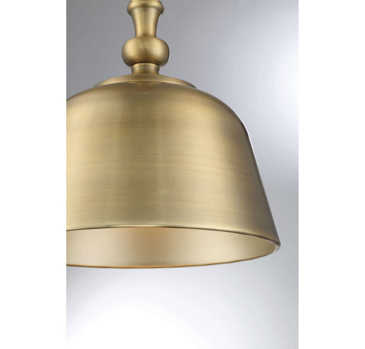 Savoy House 7-3751-1-322 One Light Pendant, Warm Brass