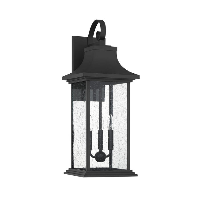 Savoy House 5-452-BK Three Light Outdoor Wall Sconce, Matte Black