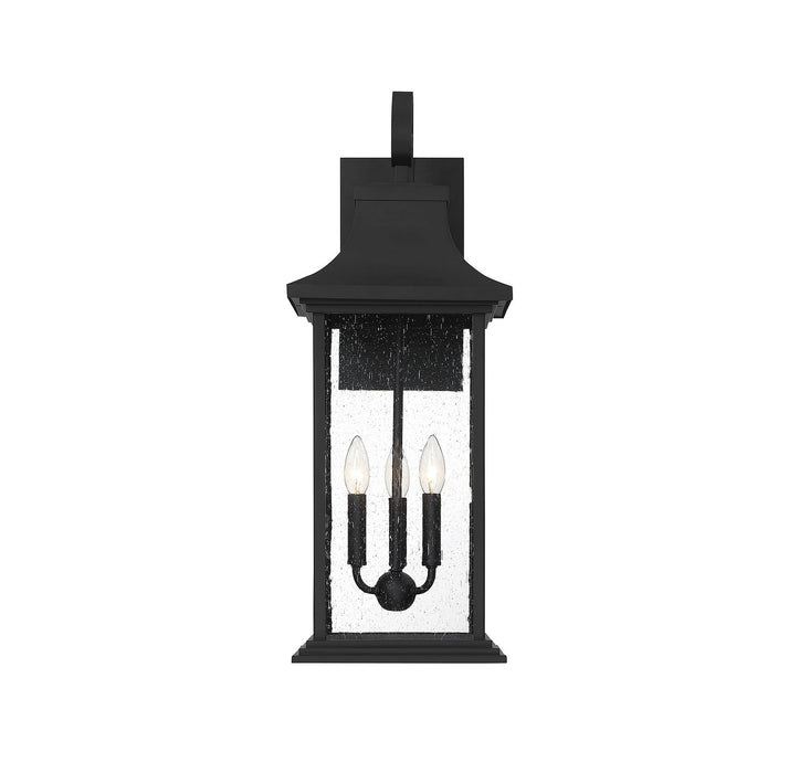 Savoy House 5-452-BK Three Light Outdoor Wall Sconce, Matte Black