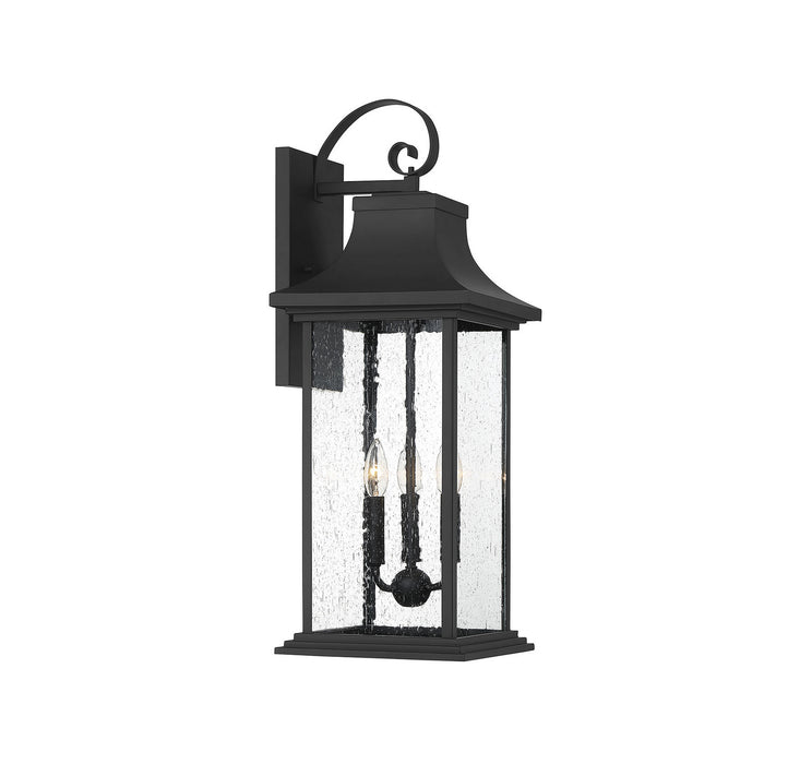 Savoy House 5-452-BK Three Light Outdoor Wall Sconce, Matte Black