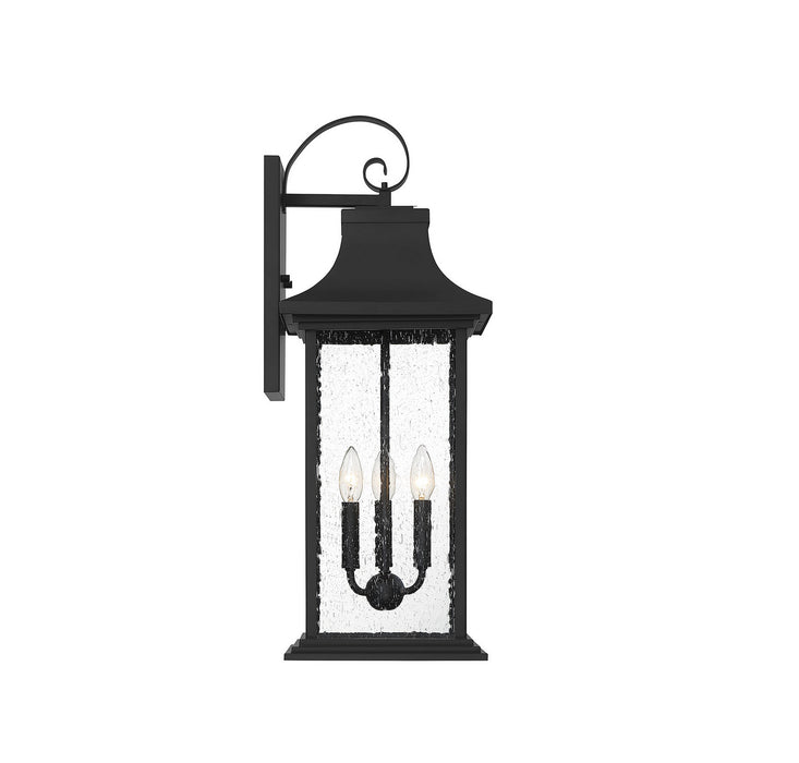 Savoy House 5-452-BK Three Light Outdoor Wall Sconce, Matte Black