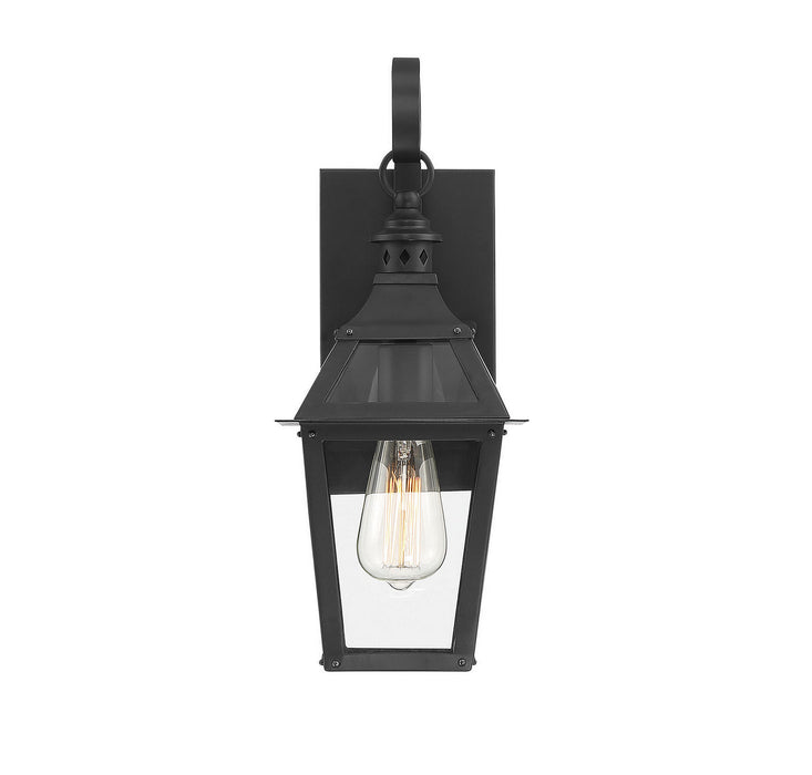 Savoy House 5-720-153 One Light Wall Sconce, Black with Gold Highlights