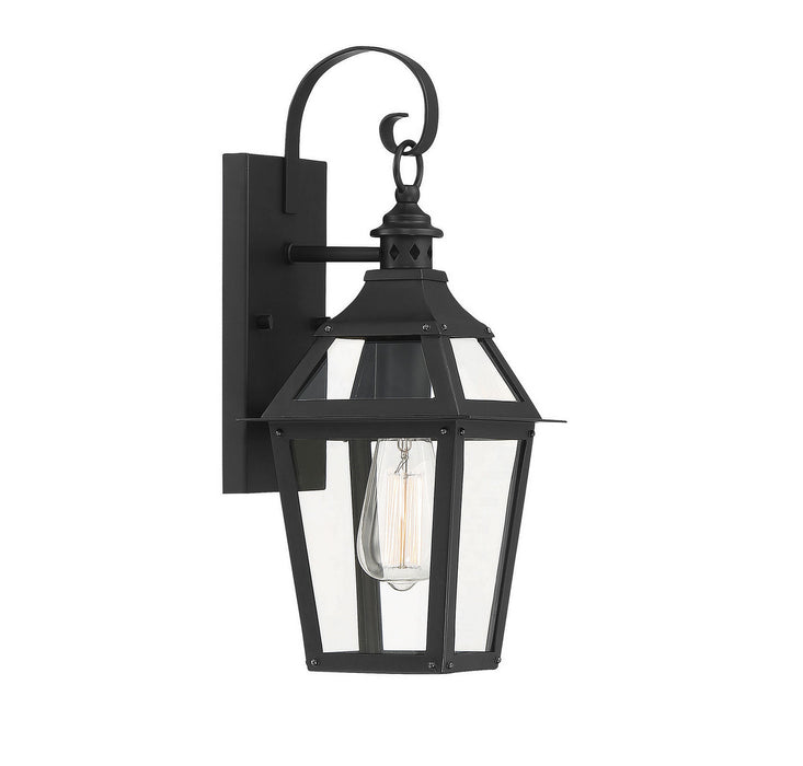 Savoy House 5-720-153 One Light Wall Sconce, Black with Gold Highlights