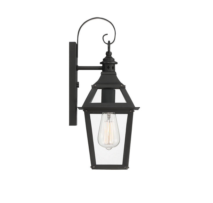 Savoy House 5-720-153 One Light Wall Sconce, Black with Gold Highlights