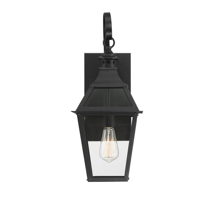 Savoy House 5-721-153 One Light Wall Sconce, Black with Gold Highlights