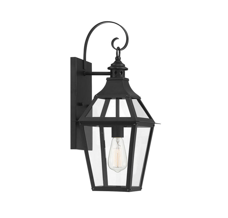 Savoy House 5-721-153 One Light Wall Sconce, Black with Gold Highlights